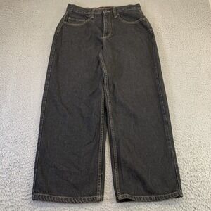Anchor Blue Beyond Baggy Jeans Mens 31x30 Black Denim Y2K Skater Grunge Wide Leg